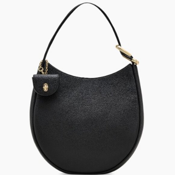 Marc Jacobs Large Leather Hobo Bag Black - Picture 4 of 13